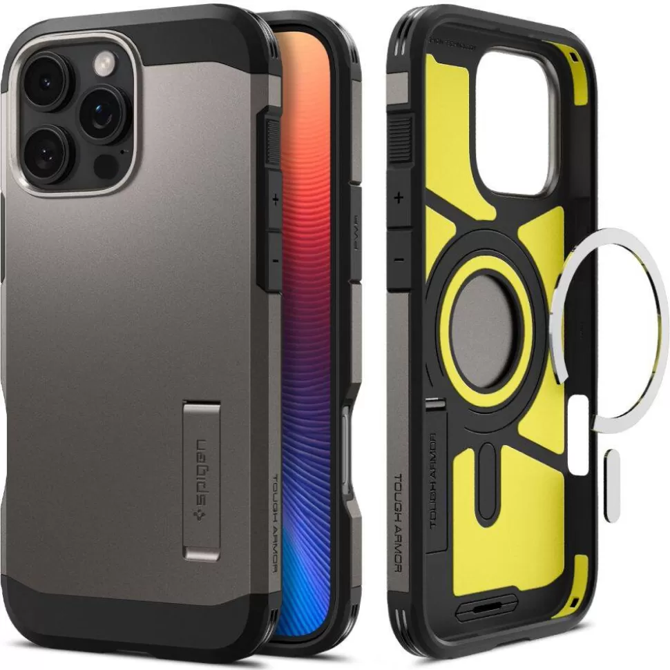 Spigen Iphone 16 Pro Max*ETUI TOUGH ARMOR MAG MAGSAFE IPHONE 16 PRO MAX GUNMETAL