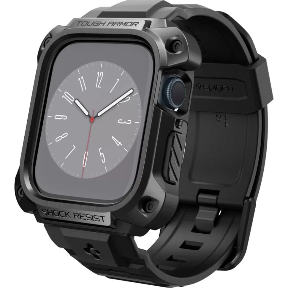 Spigen Apple Watch 7 45Mm | Apple Watch 8 45Mm*Etui Tough Armor Pro Apple Watch 7 8 9 45mm Czarne