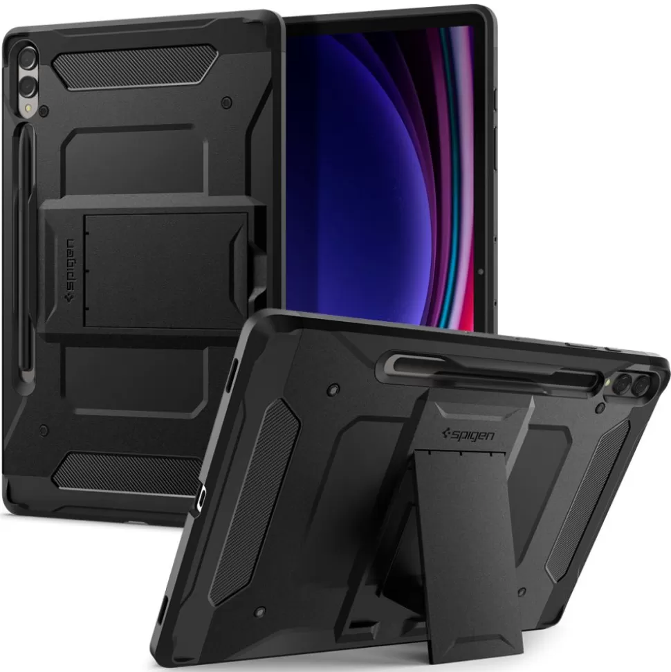 Spigen Galaxy Tab S9 Plus*Etui Tough Armor ”pro” Galaxy Tab S9+ Plus 12.4 X810 / X816B Black Case