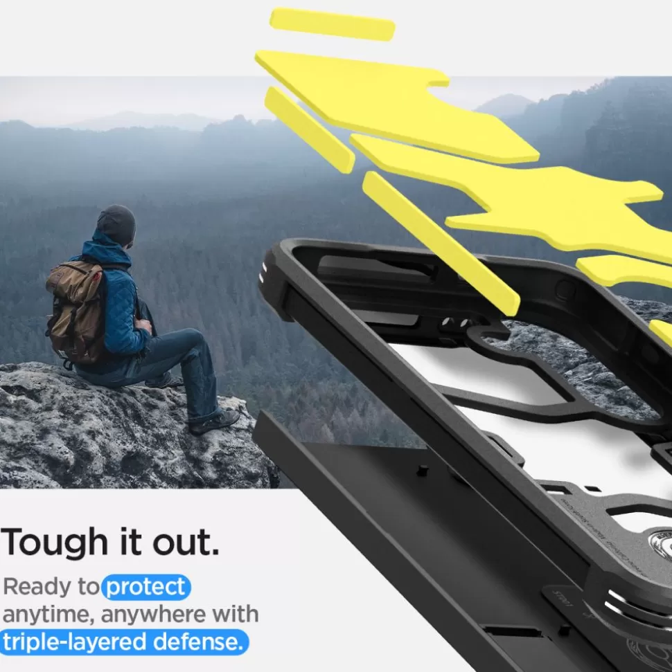 Spigen Galaxy S24 Plus*Etui Tough Armor Samsung Galaxy S24+ Plus Black Case Czarny
