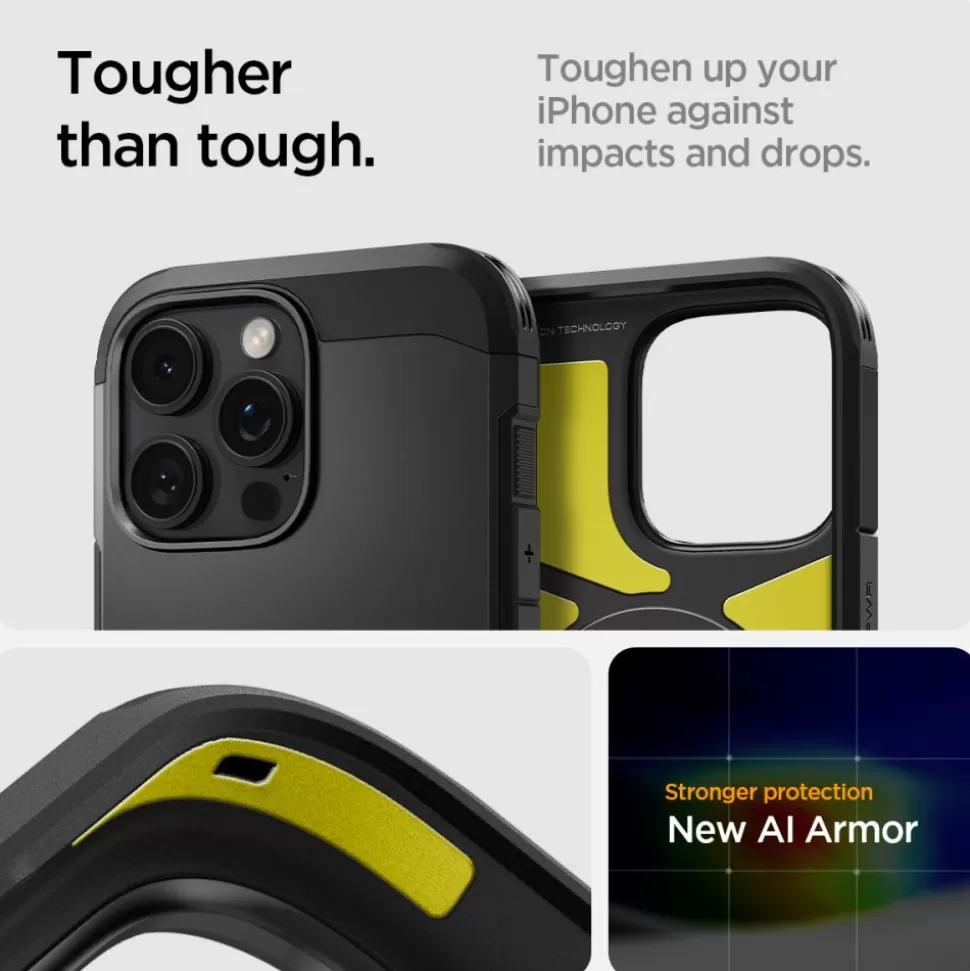 Spigen Iphone 16 Pro*ETUI TOUGH ARMOR ”T” MAG MAGSAFE IPHONE 16 PRO BLACK