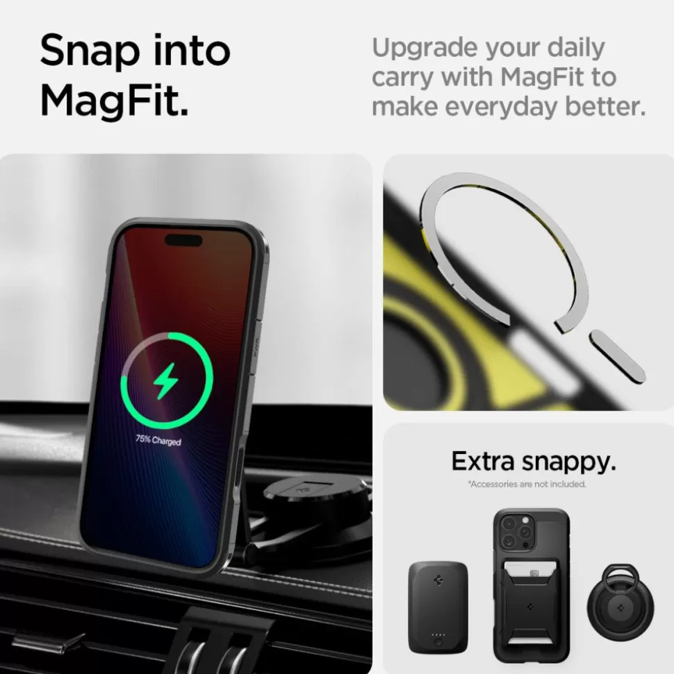 Spigen Iphone 16 Pro*ETUI TOUGH ARMOR ”T” MAG MAGSAFE IPHONE 16 PRO BLACK