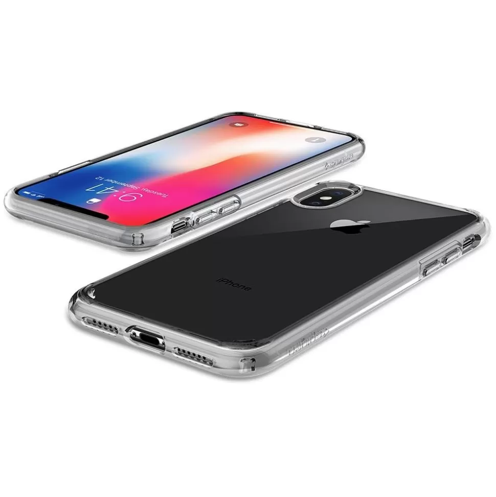 Spigen Iphone X | Iphone Xs*Etui Ultra Hybrid Apple iPhone X Xs Przezroczyste Clear Przezroczysty + Szkło Case