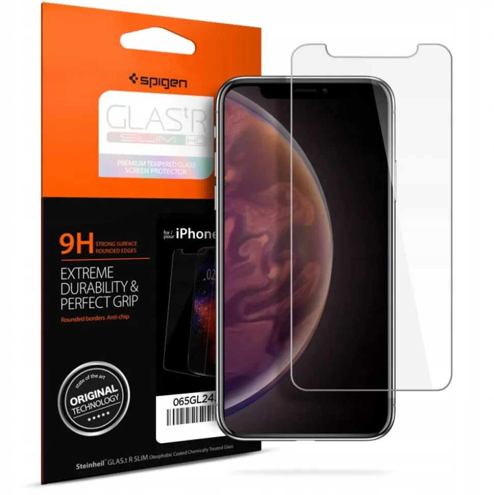 Spigen Iphone X | Iphone Xs*Etui Ultra Hybrid Apple iPhone X Xs Przezroczyste Clear Przezroczysty + Szkło Case