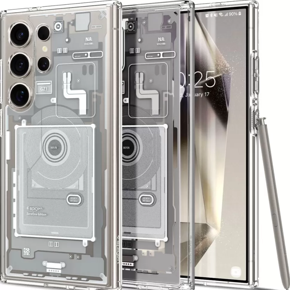 Spigen Galaxy S24 Ultra*Etui Ultra Hybrid Galaxy S24 Ultra Zero One White Case Biały
