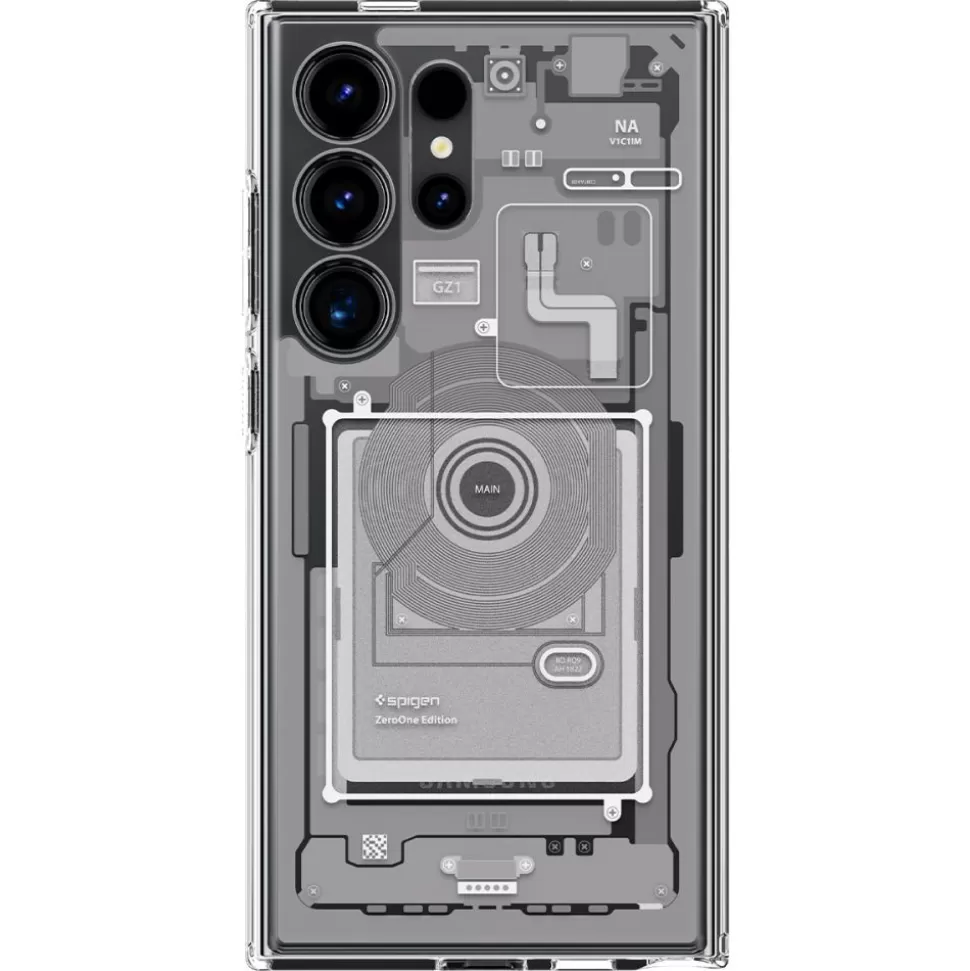 Spigen Galaxy S24 Ultra*Etui Ultra Hybrid Galaxy S24 Ultra Zero One White Case Biały