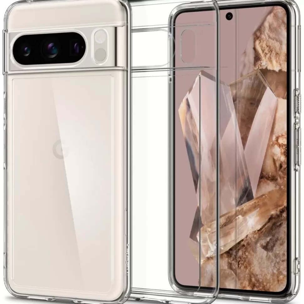 Spigen Pixel 8 Pro*Etui Ultra Hybrid Google Pixel 8 Pro Crystal Clear Case Przezroczysty