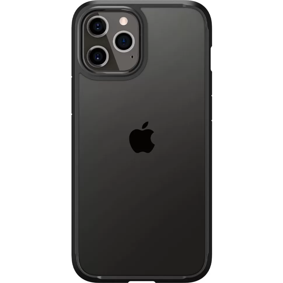 Spigen Iphone 12 | Iphone 12 Pro*Etui Ultra Hybrid iPhone 12 12 Pro Matte Black Czarne Case Czarny