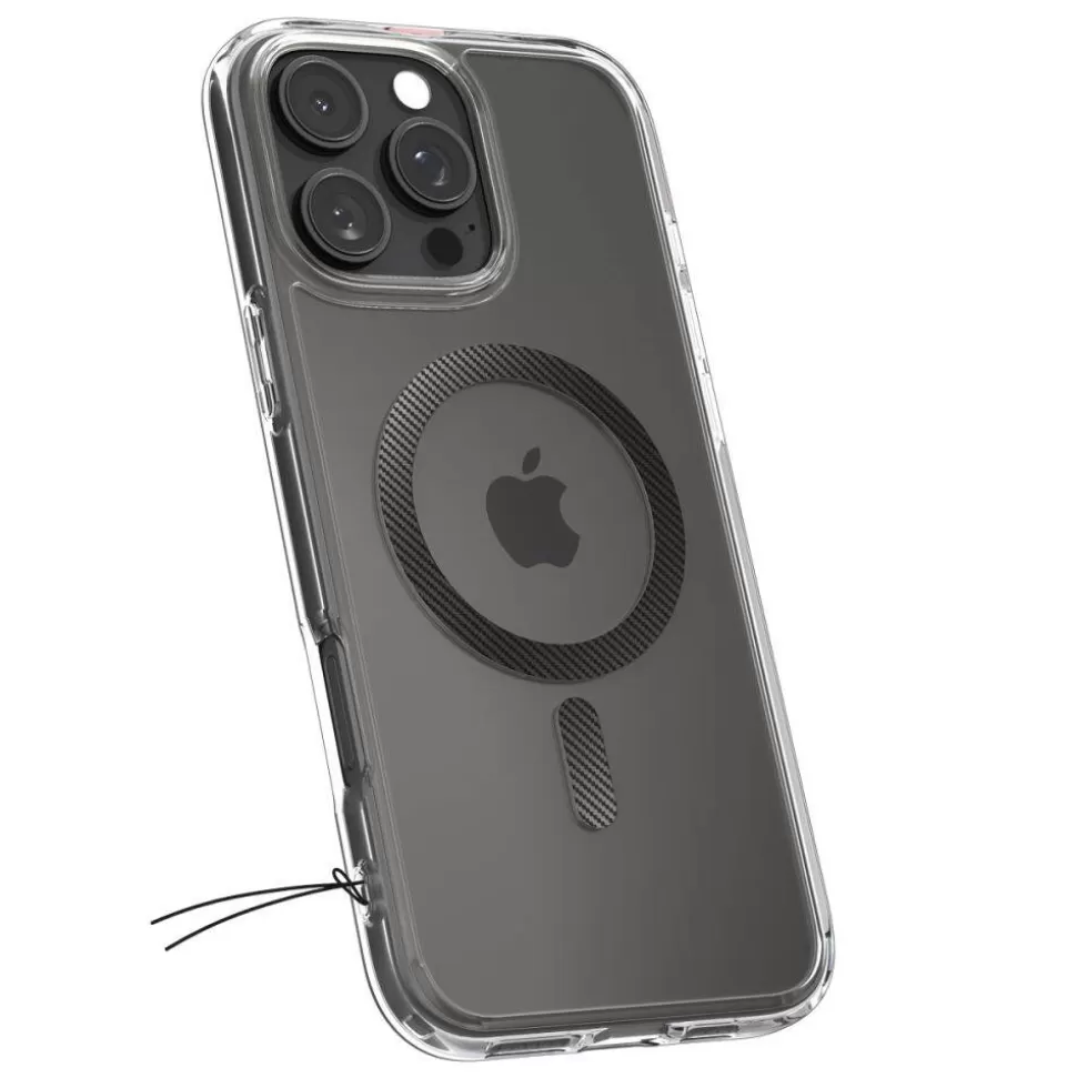 Spigen Iphone 16 Pro | Iphone 16 Pro*ETUI ULTRA HYBRID MAG MAGSAFE IPHONE 16 PRO CARBON FIBER Srebrny