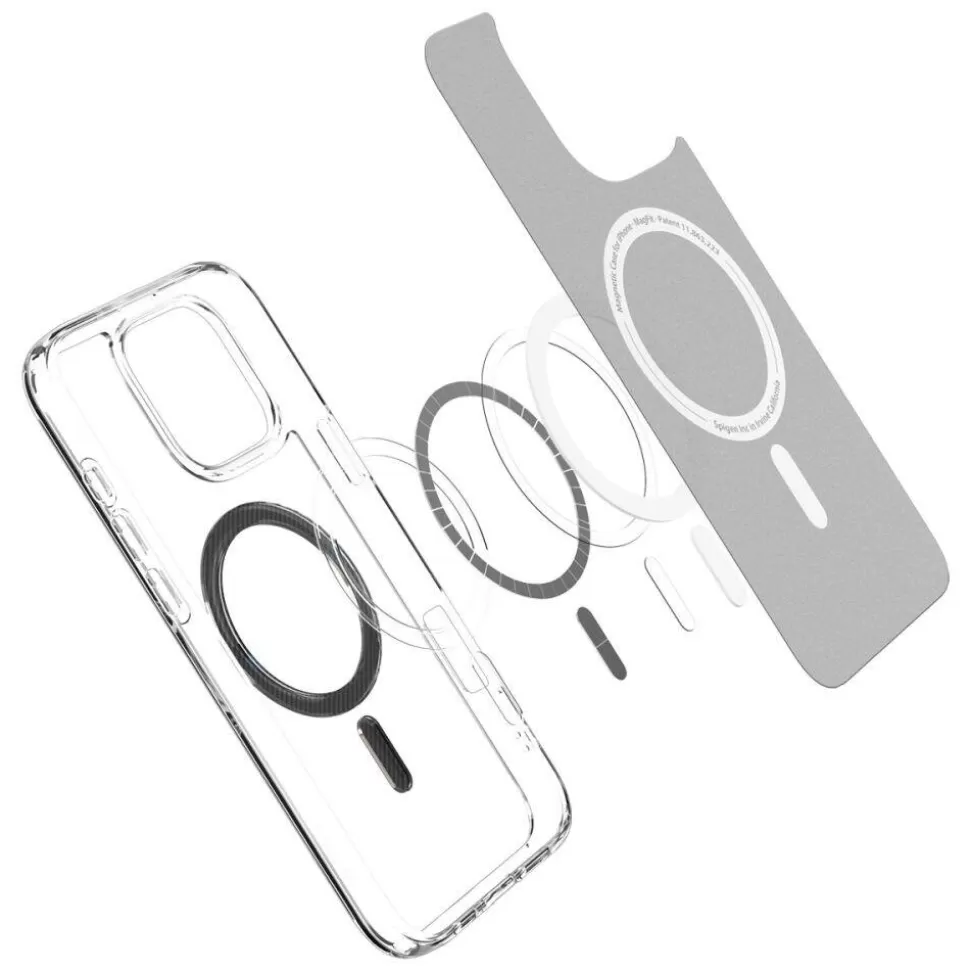Spigen Iphone 16 Pro | Iphone 16 Pro*ETUI ULTRA HYBRID MAG MAGSAFE IPHONE 16 PRO CARBON FIBER Srebrny