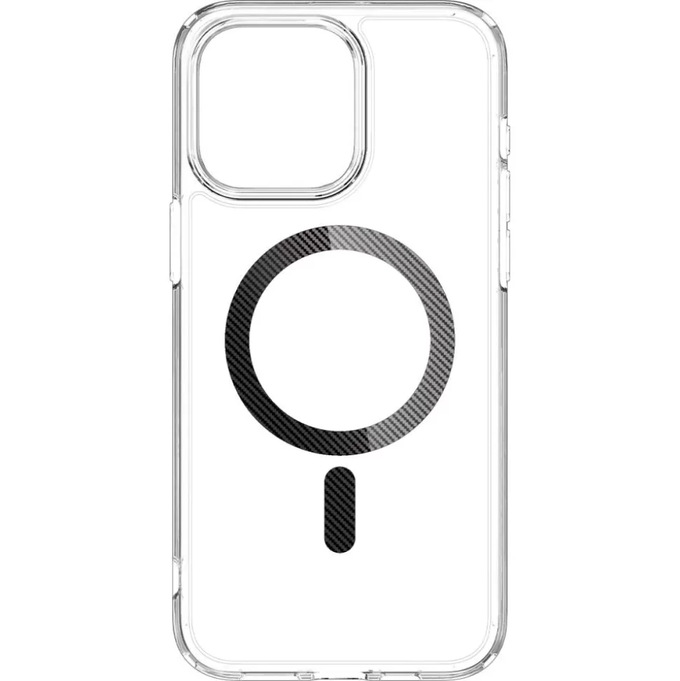 Spigen Iphone 15 Pro | Iphone 15 Pro*Etui Ultra Hybrid Mag Magsafe iPhone 15 Pro Carbon Fiber Case Srebrny