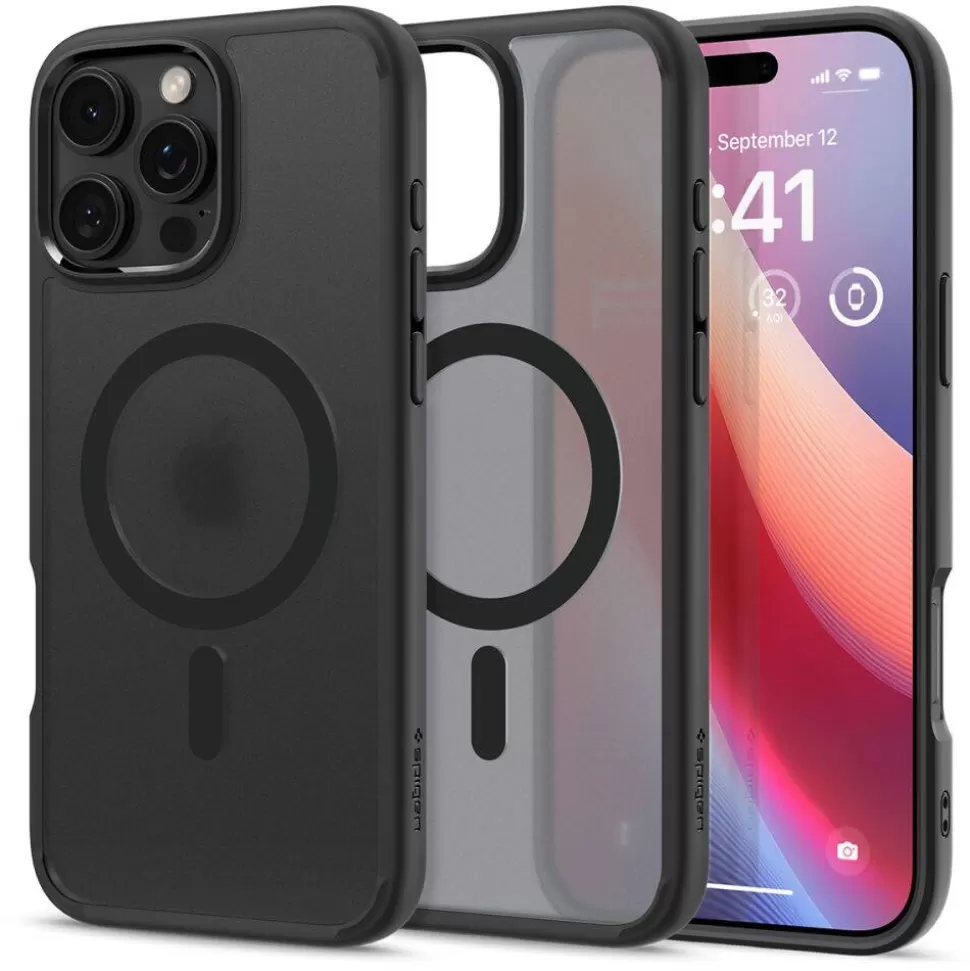 Spigen Iphone 16 Pro Max | Iphone 16 Pro Max*ETUI ULTRA HYBRID MAG MAGSAFE IPHONE 16 PRO MAX FROST BLACK Czarny