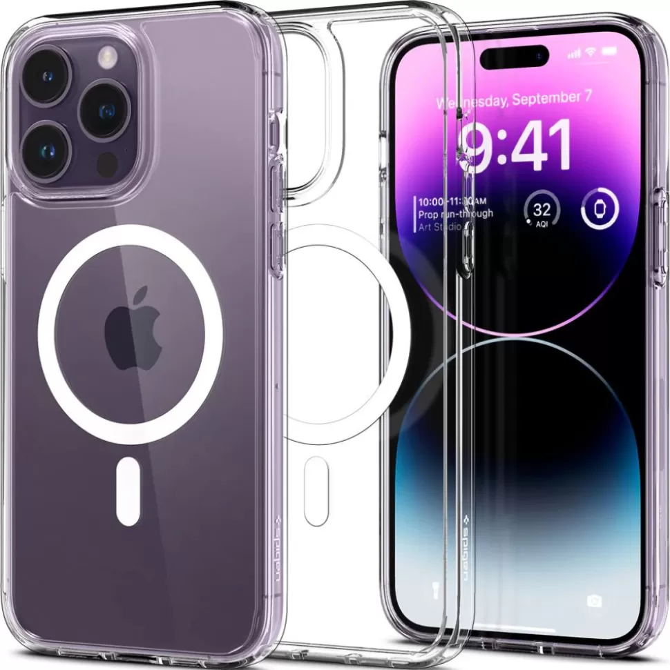 Spigen Iphone 14 Pro Max | Iphone 14 Pro Max*Etui Ultra Hybrid Mag Magsafe iPhone 14 Pro Max White/Clear Case Biały