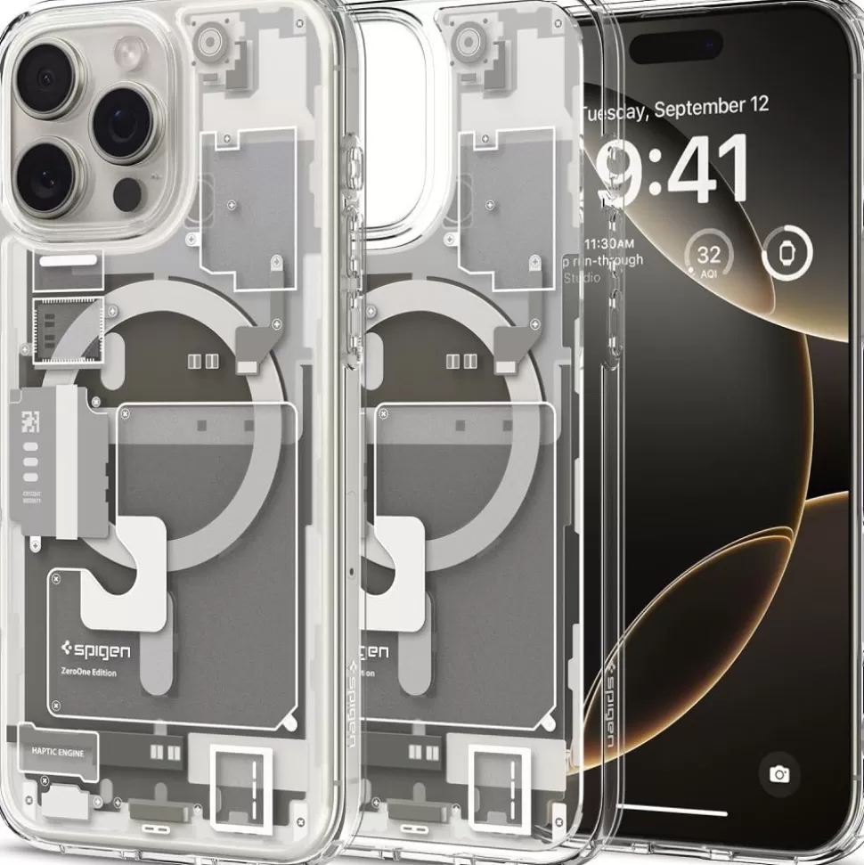 Spigen Iphone 16 Pro Max | Iphone 16 Pro Max*ETUI ULTRA HYBRID MAG MAGSAFE IPHONE 16 PRO MAX ZERO ONE NATURAL TITANIUM Biały