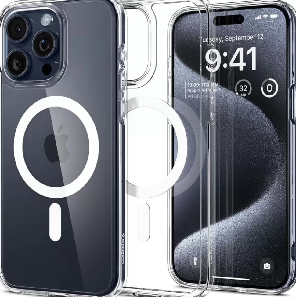 Spigen Iphone 15 Pro | Iphone 15 Pro*Etui Ultra Hybrid Mag Magsafe iPhone 15 Pro White Case Biały