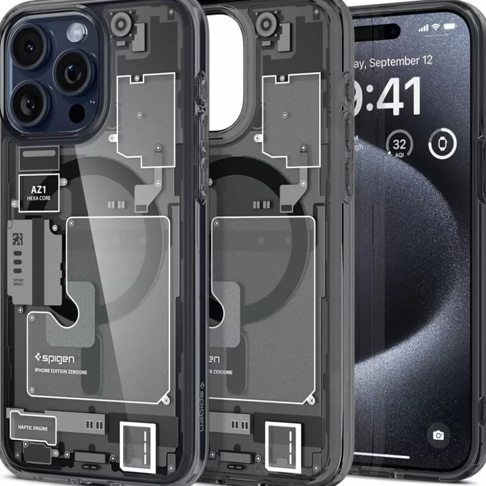 Spigen Iphone 15 Pro | Iphone 15 Pro*Etui Ultra Hybrid Mag Magsafe iPhone 15 Pro Zero One Case Czarny