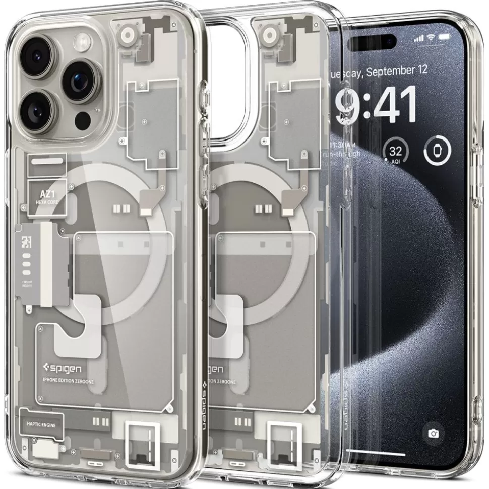 Spigen Iphone 15 Pro | Iphone 15 Pro*Etui Ultra Hybrid Mag Magsafe Iphone 15 Pro Zero One Natural Titanium Beżowy