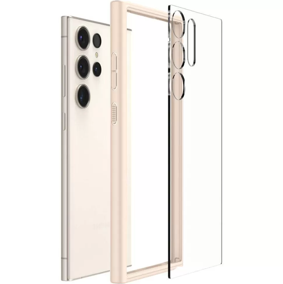 Spigen Galaxy S23 Ultra*Etui Ultra Hybrid Samsung S23 Ultra Sand Beige Beżowy Case