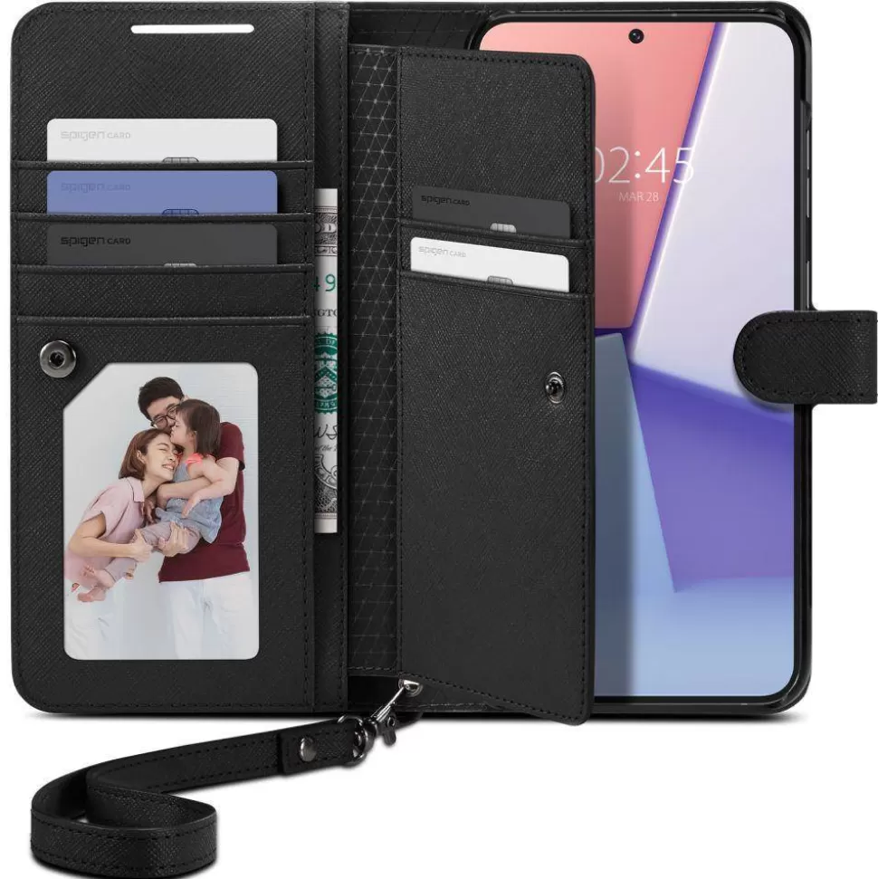 Spigen Galaxy S23 Plus*Etui Wallet ”s” Plus Galaxy S23 Plus Black Case