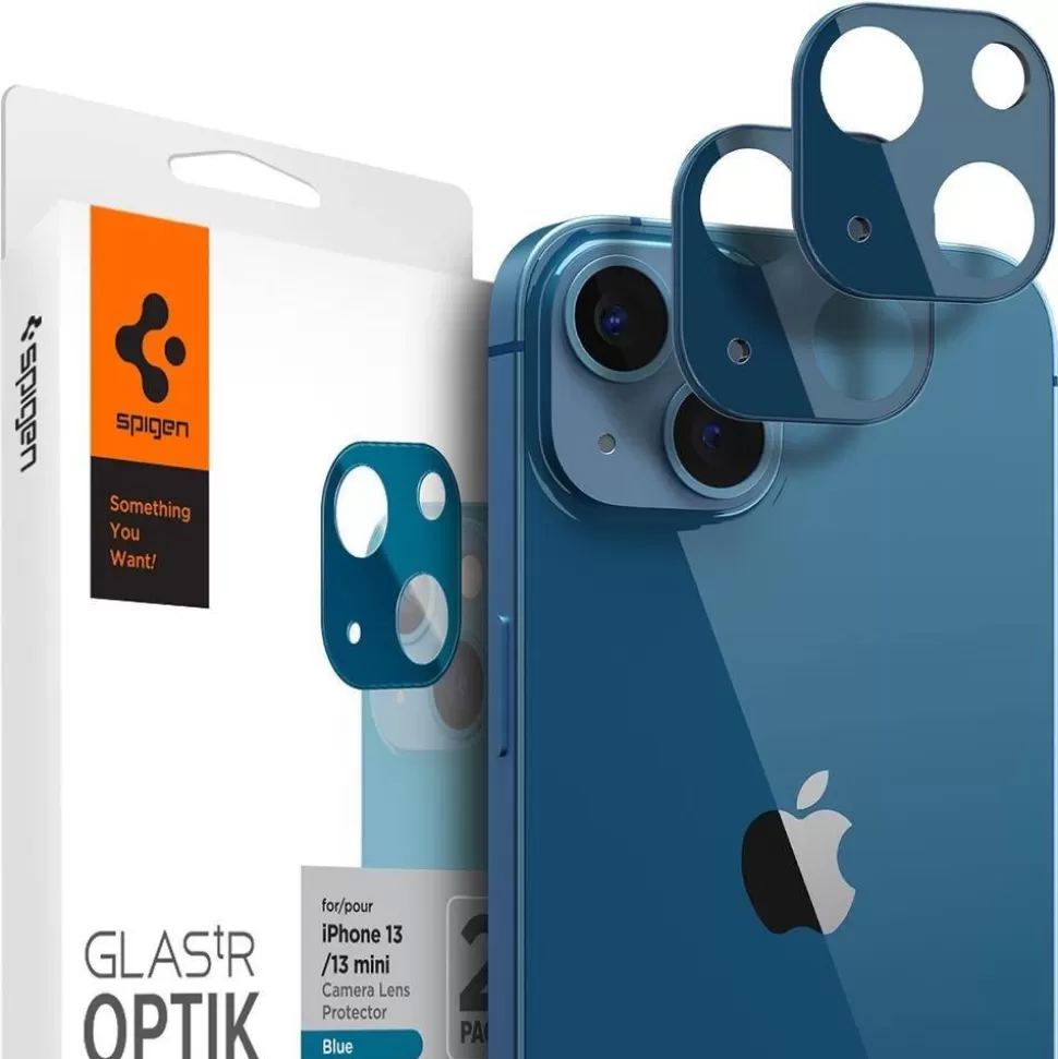 Spigen Iphone 13 | Iphone 13 Mini*OSŁONA APARATU Iphone 13 Mini / 13 Optik.Tr Camera Protector 2-Pack Blue
