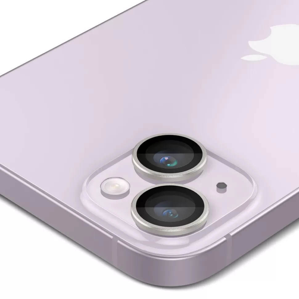Spigen Iphone 14 | Iphone 14 Plus*Osłona Aparatu Optik.tr ”ez Fit” Camera Protector 2-pack iPhone 15 / 15 Plus / 14 / 14 Plus Purple