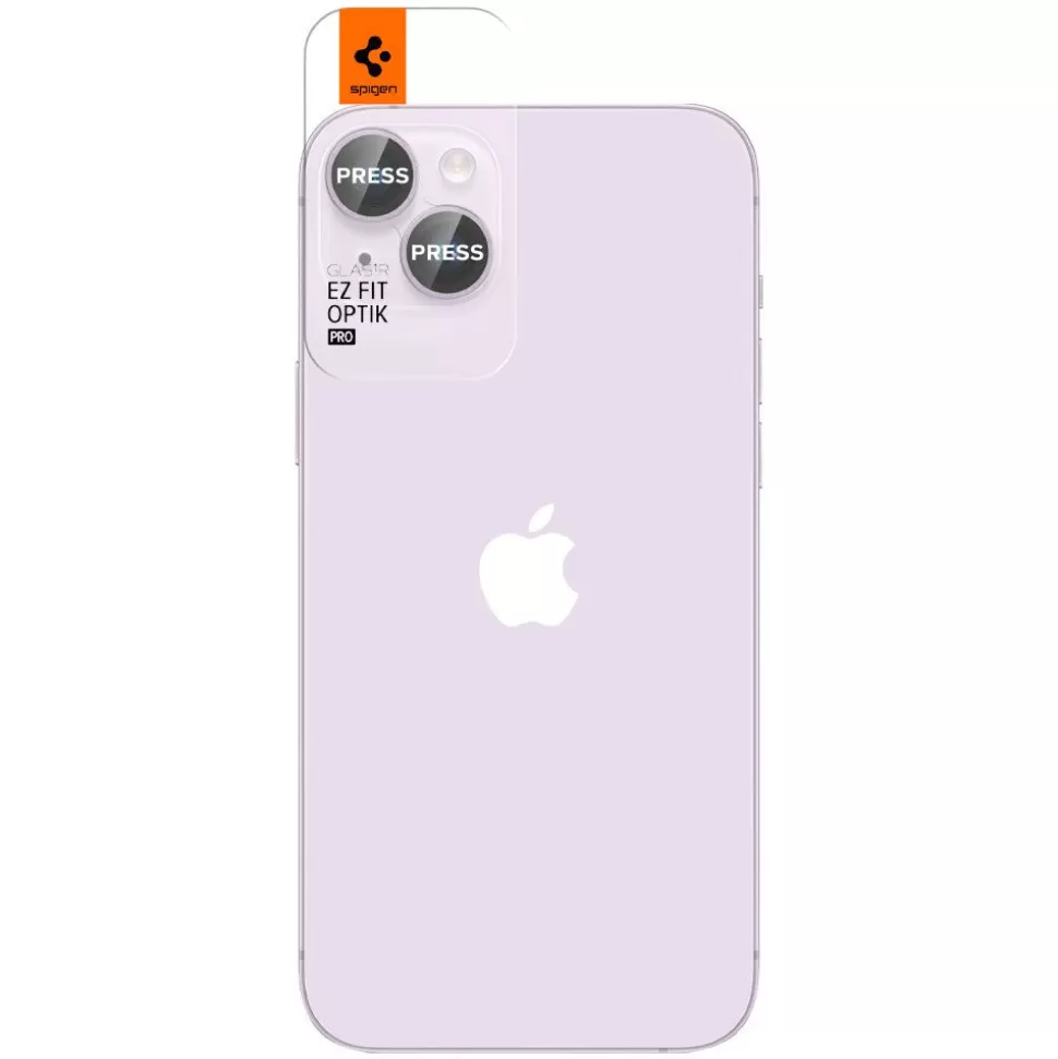 Spigen Iphone 14 | Iphone 14 Plus*Osłona Aparatu Optik.tr ”ez Fit” Camera Protector 2-pack iPhone 15 / 15 Plus / 14 / 14 Plus Purple