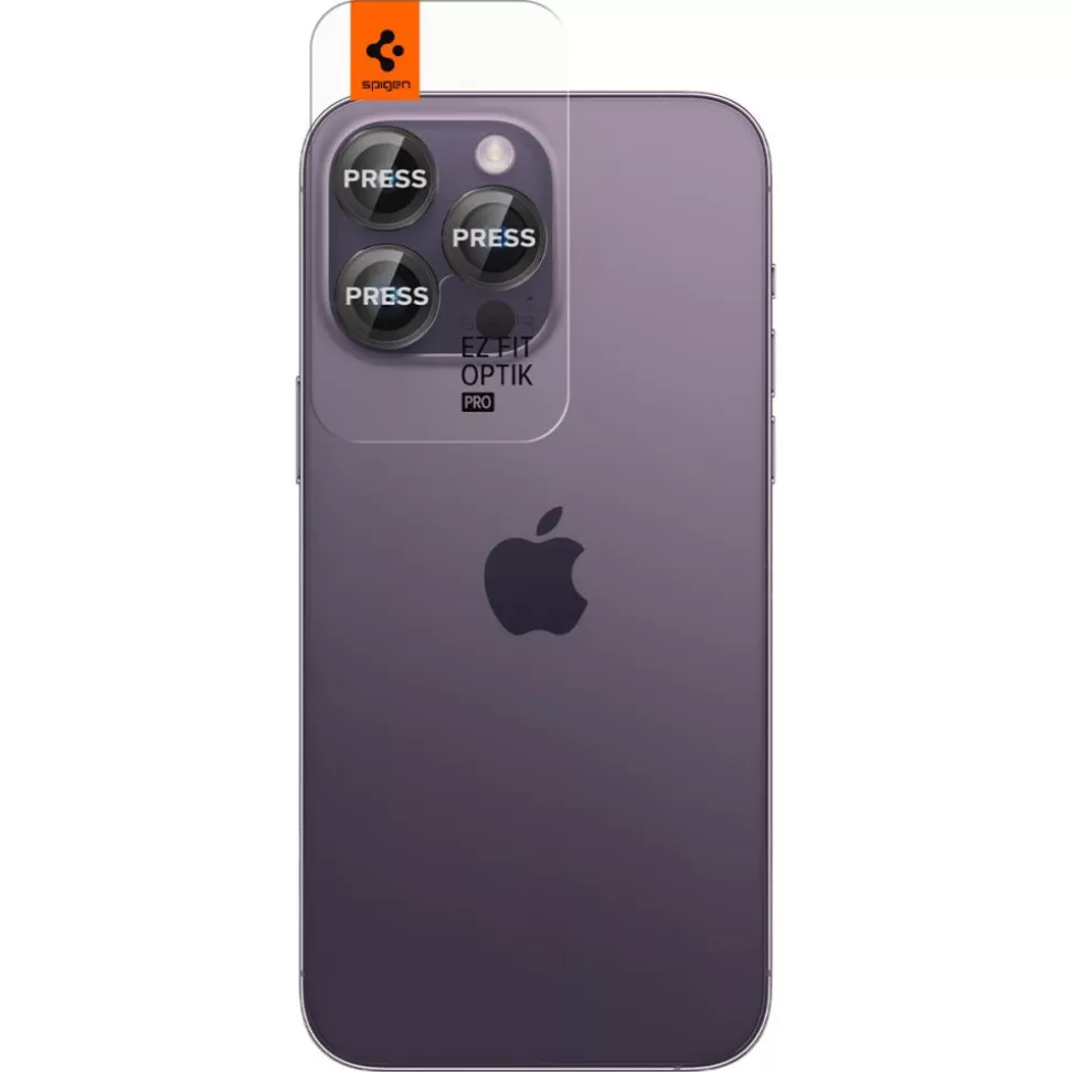 Spigen Iphone 14 Pro | Iphone 14 Pro Max*Osłona Aparatu Optik.tr ”ez Fit” Camera Protector 2-pack iPhone 14 Pro / 14 Pro Max / 15 Pro / 15 Pro Max / 16 Pro / 16 Pro Max Black Czarny