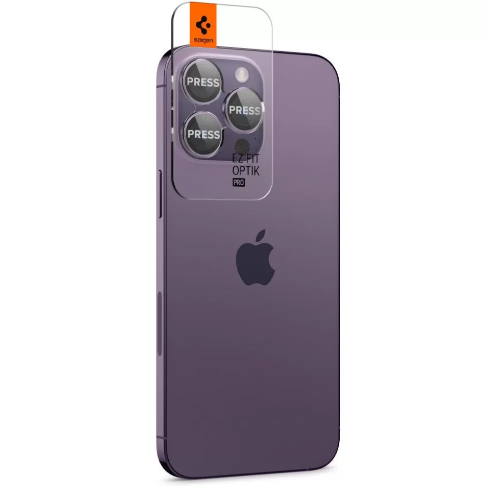Spigen Iphone 14 Pro | Iphone 14 Pro Max*Osłona Aparatu Optik.tr ”ez Fit” Camera Protector 2-pack iPhone 14 Pro / 14 Pro Max Deep Purple Fioletowy