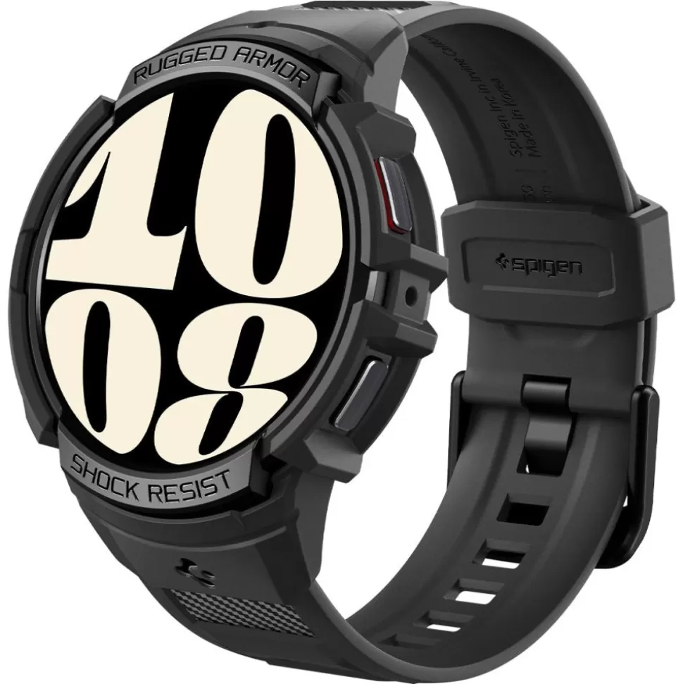 Spigen Galaxy Watch 6 40Mm*Pasek Rugged Armor ”pro” Galaxy Watch 6 (40 MM) Matte Black Case