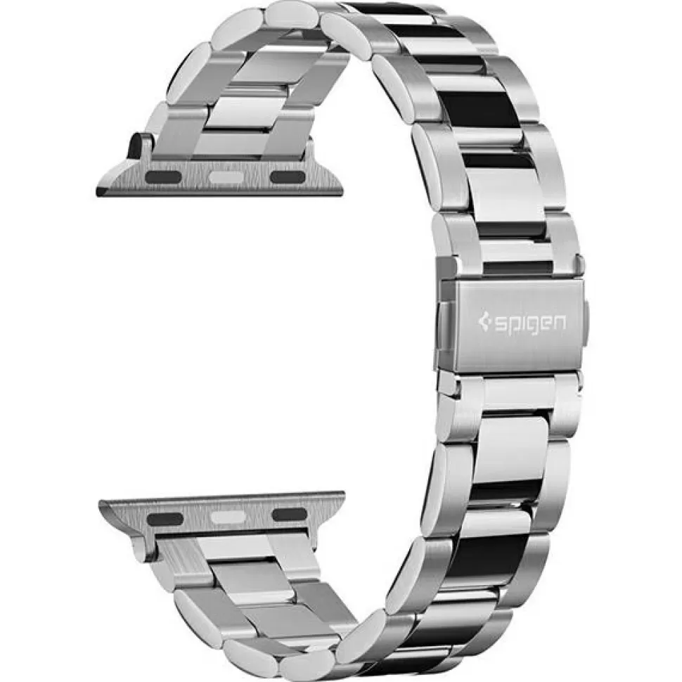 Spigen Apple Watch 1 38Mm | Apple Watch 2 38Mm*Pasek Band Modern Fit Apple Watch 9 8 7 SE 2022 38mm 40mm 41mm Silver Srebrny