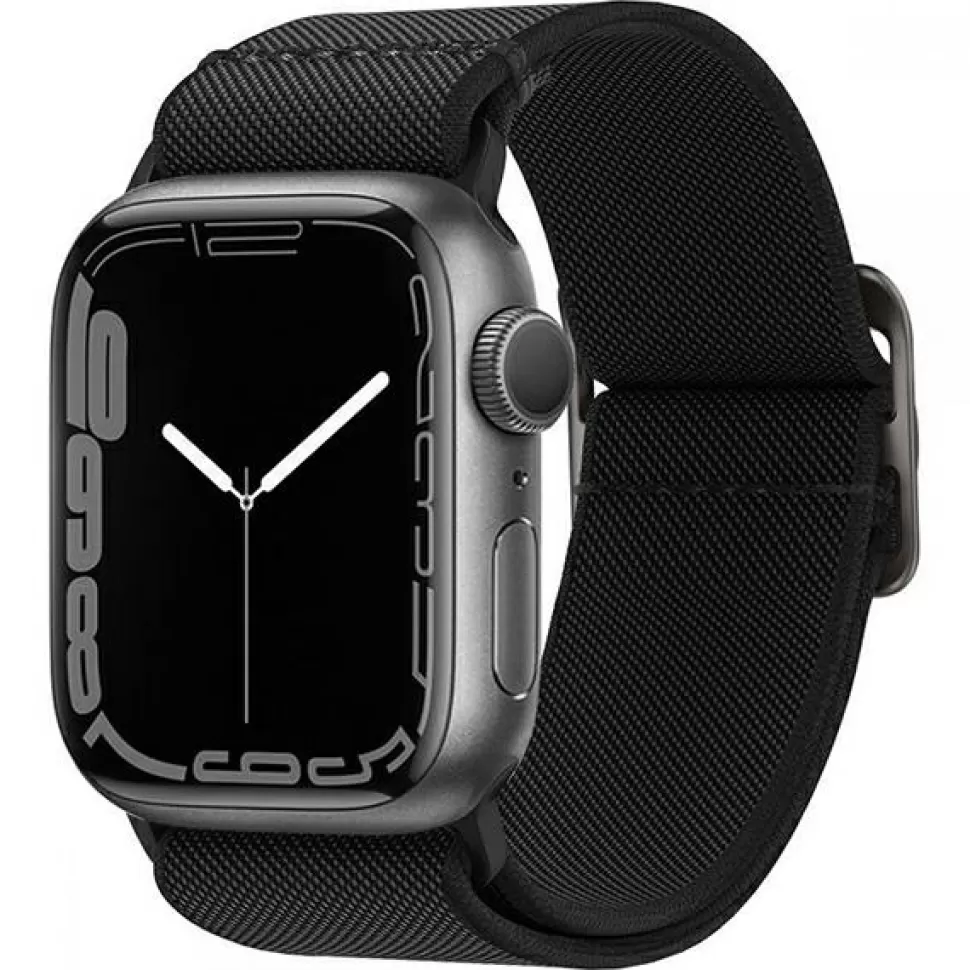 Spigen Apple Watch 1 42Mm | Apple Watch 2 42Mm*Pasek Fit Lite Apple Watch 3 4 5 6 8 SE 2022 42mm 44mm Czarne Czarny