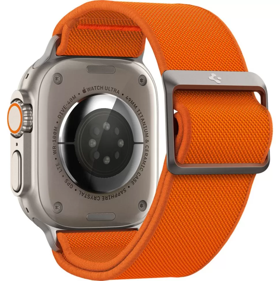 Spigen Apple Watch 1 42Mm | Apple Watch 2 42Mm*Pasek Fit Lite Ultra Apple Watch 4 / 5 / 6 / 7 / 8 / 9 / Se / Ultra (42 / 44 / 45 / 49 Mm) Orange Pomarańczowy
