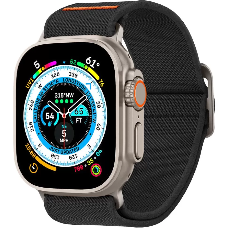 Spigen Apple Watch 1 42Mm | Apple Watch 2 42Mm*Pasek Fit Lite Ultra Apple Watch Ultra 9 8 7 SE 2022 42mm 44mm 45mm 49mm Czarny