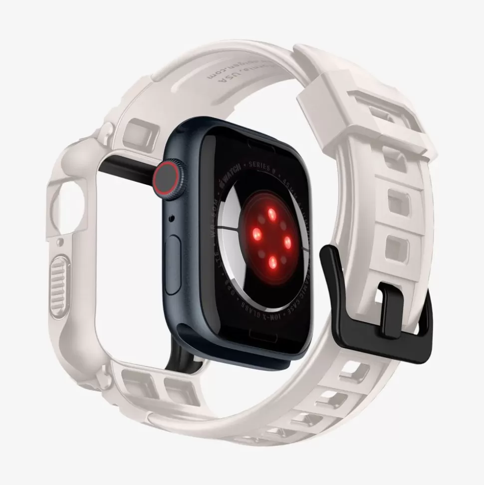 Spigen Apple Watch 4 44Mm | Apple Watch 5 44Mm*Pasek Rugged Armor ”pro” Apple Watch 4 / 5 / 6 / 7 / 8 / 9 / Se (44 / 45 Mm) Dune Beige