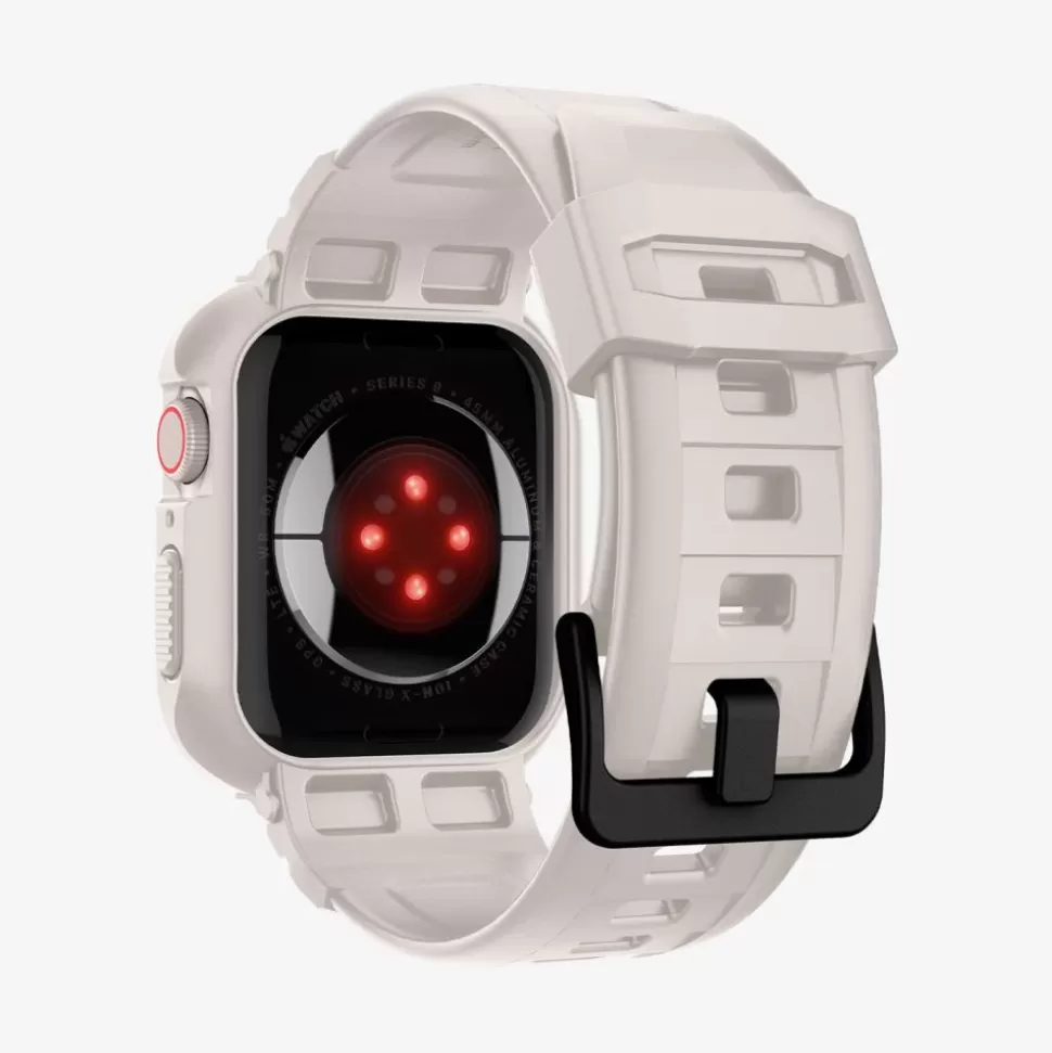 Spigen Apple Watch 4 44Mm | Apple Watch 5 44Mm*Pasek Rugged Armor ”pro” Apple Watch 4 / 5 / 6 / 7 / 8 / 9 / Se (44 / 45 Mm) Dune Beige