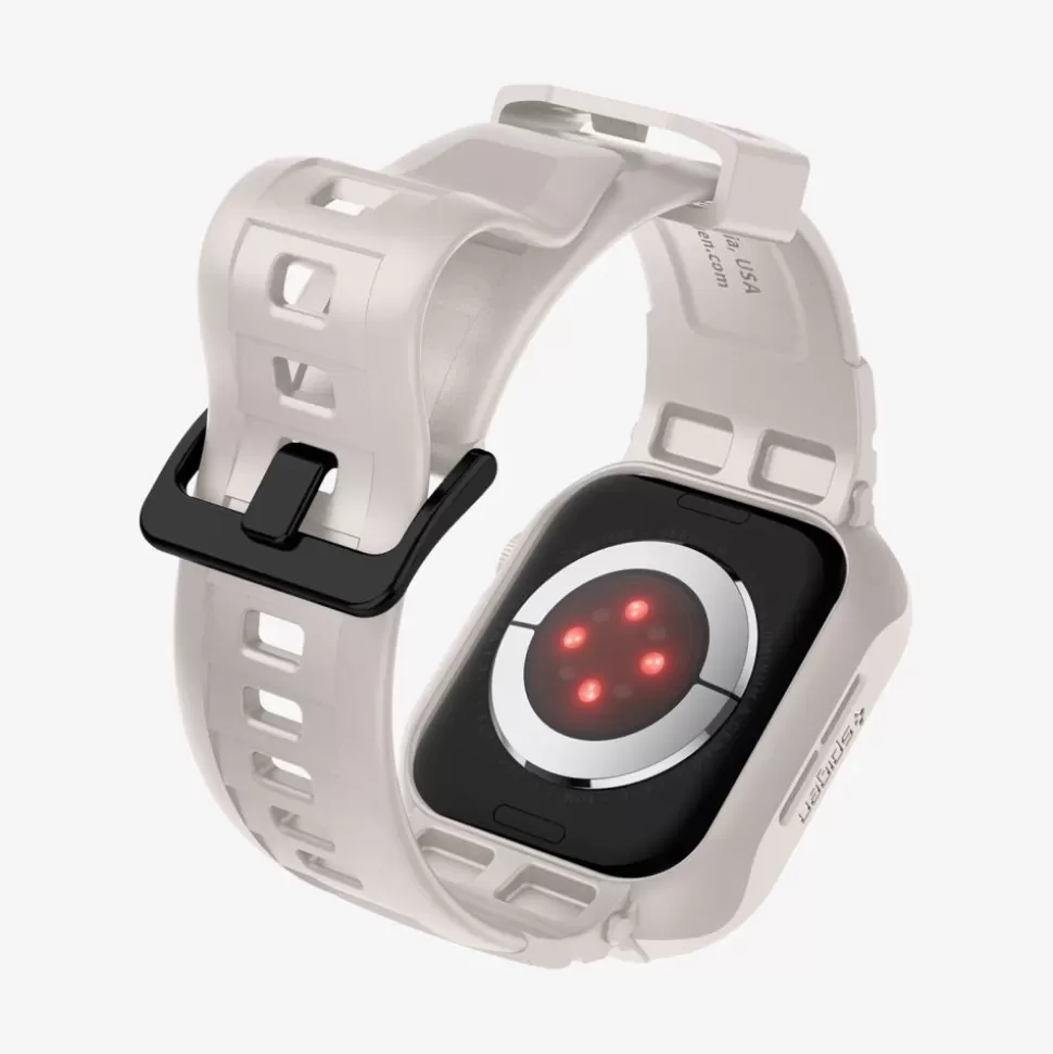 Spigen Apple Watch 4 44Mm | Apple Watch 5 44Mm*Pasek Rugged Armor ”pro” Apple Watch 4 / 5 / 6 / 7 / 8 / 9 / Se (44 / 45 Mm) Dune Beige