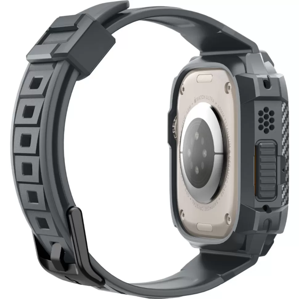 Spigen Apple Watch Ultra 49Mm | Apple Watch Ultra 2 49Mm*Pasek Rugged Armor ”pro” Apple Watch Ultra 1 / 2 (49 Mm) Dark Grey Szary