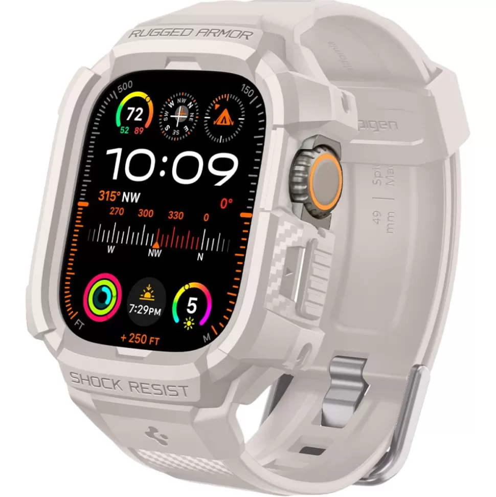 Spigen Apple Watch Ultra 49Mm | Apple Watch Ultra 2 49Mm*Pasek Rugged Armor ”pro” Apple Watch Ultra 1 / 2 (49 Mm) Dune Beige