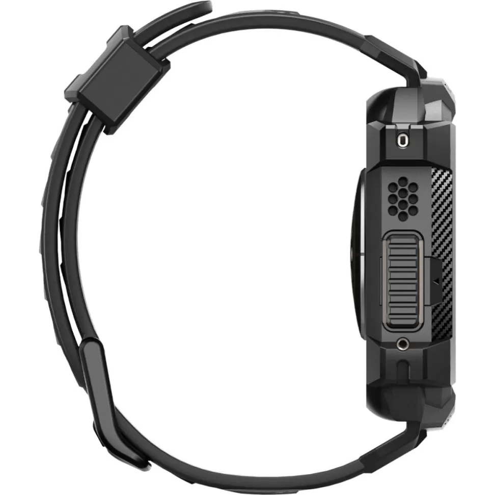 Spigen Apple Watch Ultra 49Mm | Apple Watch Ultra 2 49Mm*Pasek Rugged Armor Pro Apple Watch Ultra 49mm Ultra 2 Czarne Czarny
