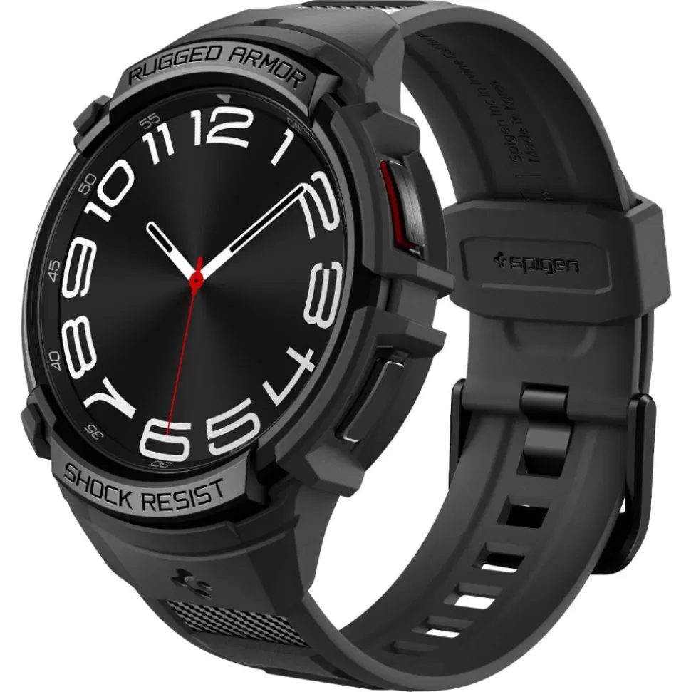 Spigen Galaxy Watch 6 Classic 43Mm*Pasek Rugged Armor ”pro” Galaxy Watch 6 Classic (43 MM) Matte Black Case