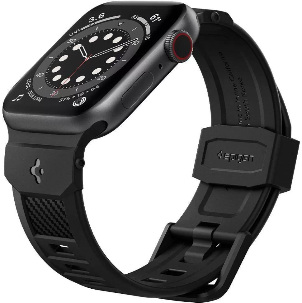 Spigen Apple Watch 1 42Mm | Apple Watch 2 42Mm*Pasek Rugged Band Apple Watch Ultra 9 8 7 SE 2022 42mm 44mm 45mm 49mm Czarny