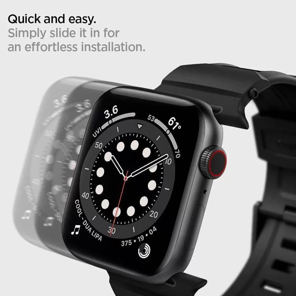 Spigen Apple Watch 1 42Mm | Apple Watch 2 42Mm*Pasek Rugged Band Apple Watch Ultra 9 8 7 SE 2022 42mm 44mm 45mm 49mm Czarny