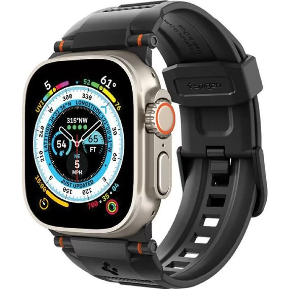 Spigen Apple Watch 1 42Mm | Apple Watch 2 42Mm*Pasek Rugged Ultra Band Apple Watch 4 / 5 / 6 / 7 / 8 / 9 / Se / Ultra 1 / 2 (42 / 44 / 45 / 49 Mm) Matte Black