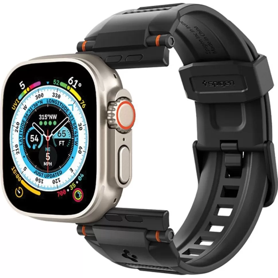 Spigen Apple Watch 1 42Mm | Apple Watch 2 42Mm*Pasek Rugged Ultra Band Apple Watch 4 / 5 / 6 / 7 / 8 / 9 / Se / Ultra 1 / 2 (42 / 44 / 45 / 49 Mm) Matte Black