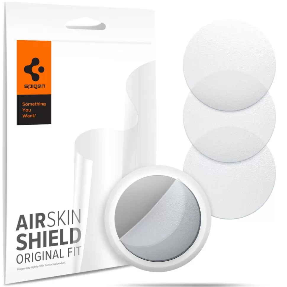Spigen Lokalizatory*Airskin 4-Set Apple Airtag Folia Hydrożelowa Matte Clear