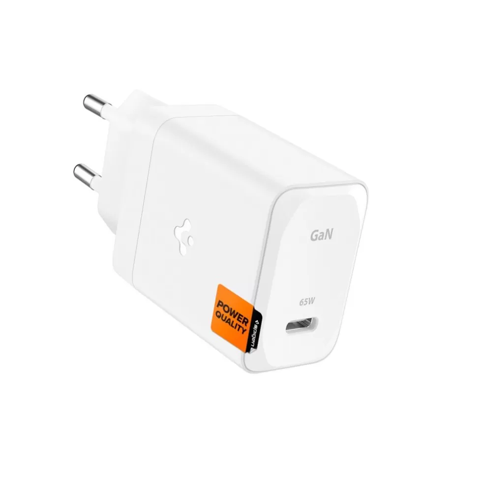 Spigen Ładowarki*ARCSTATION PRO GAN-651 1-PORT NETWORK CHARGER 65W + TYPE-C CABLE WHITE