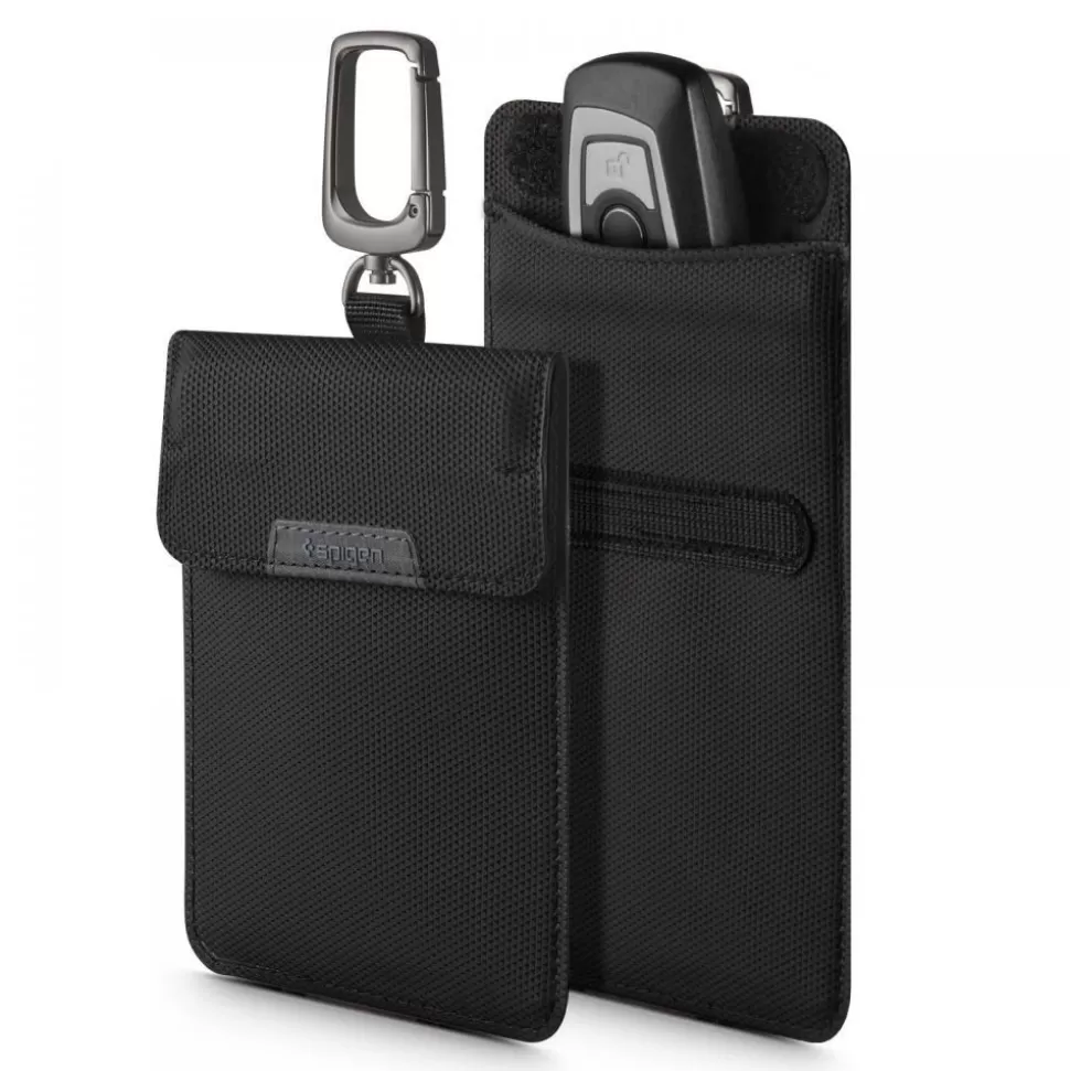 Spigen Inne*Etui na Kluczyki Klatka Faradaya Blokada Antykradzieżowa Rfid Black