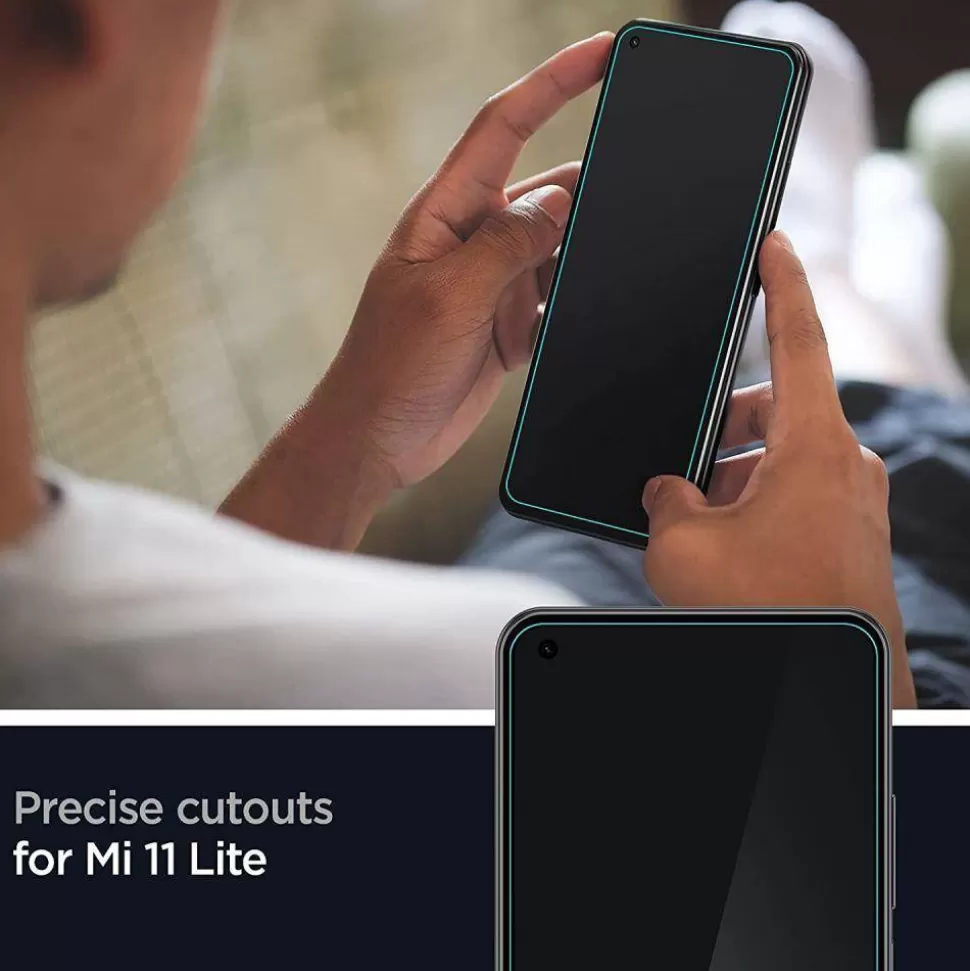 Spigen Mi 11 Lite*Glas.Tr Slim 2-Pack Xiaomi Mi 11 Lite / Mi 11 Lite 5G Szkło Hartowane