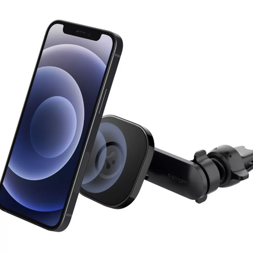 Spigen Iphone 12 Mini | Iphone 12*ITS12 Magnetic Uchwyt Do Kratki Magsafe Vent Car Mount Black
