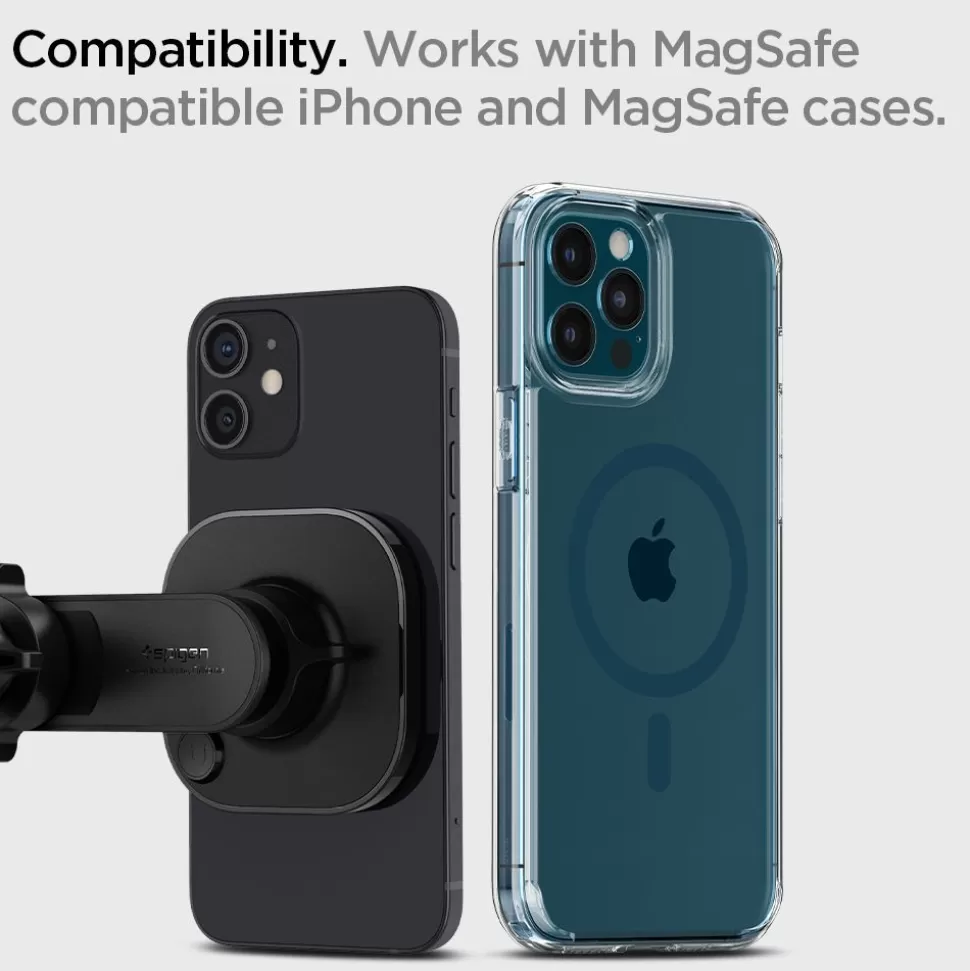 Spigen Iphone 12 Mini | Iphone 12*ITS12 Magnetic Uchwyt Do Kratki Magsafe Vent Car Mount Black